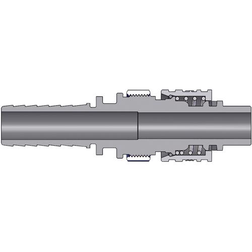 Steel Dix-Lock™ N-Series Bowes Interchange Hose Barb Safety-Lock Plug